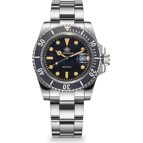 Ytseazn-Ad2054 Montre À Quartz Analogique Pour Homme Lumineuse Étanche 20 Bars,Noir,Bracelet