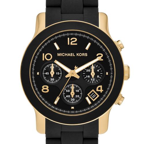 Montre Femme Michael Kors Runway En Silicone Noir Etanche