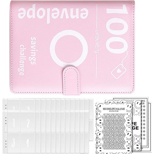 Ytseazn-A5 100 Enveloppes,Enveloppe Budget,Défi D'épargne D'enveloppe,Livre De Budget D'économie D'argent,Classeur De Budget,Épargne D'argent Applicable,Habitudes De Planification Développées