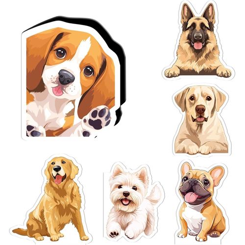 Ytseazn-6 Pièces Marque Page Livre Chien Marque-Pages Magnétiques Fournitures De Lecture Clip Original Signets Pour Étudiants Enfant Amateurs Scolaire Bureau Personnalisable Magnetic Bookmark