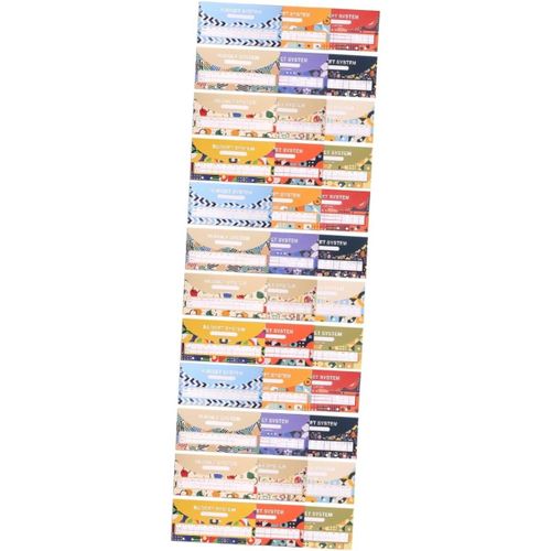 Ytseazn-3 Ensembles Modèle De Carte Budgétaire Avec Trou Plan De Trésorerie Carte De Consommation Enveloppe Budgétaire Caisse Enregistreuse Enveloppe D'argent Enveloppe De 12 Pièces * 3