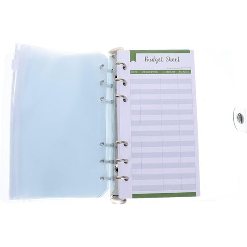 Ytseazn-1 Ensemble De Porte-Livres De Budget En Espèces Mini Classeur À Feuilles Mobiles Portefeuille Bancaire Économiseur De Billets Journal Classeur D'argent Pochette