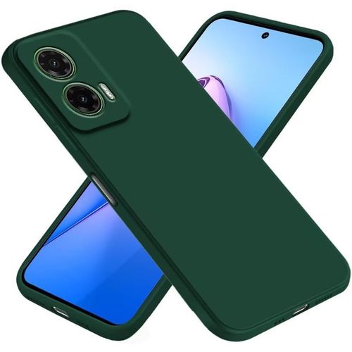 Coque Pour Motorola Moto G35 5g - Housse Etui Tpu Protection Silicone Anti-Choc Vert Foncé