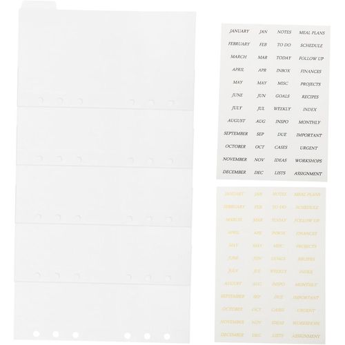Ytseazn-1 Ensemble Classeur Avec Pochettes Poche À Feuilles Mobiles Pour Sacoche Rangement Sacoche De Rangement Insérer Le Budget D'utilisation Quotidienne Insert De Classeur Budgétaire Pp