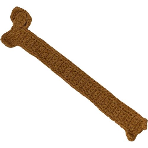 Ytseazn-Marque-Page Teckel 1 Pièce,Marque-Page Tricoté À La Main Marron,Marque-Page Pour Chien De Compagnie,Cadeau Teckel,Accessoires De Lecture Pour Les Amateurs De Chiens De Compagnie