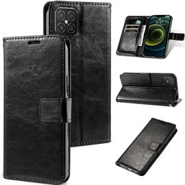 Etui Coque Compatible Xiaomi Redmi 8 Cover Housse Portefeuille¡¿2x¡¿ Verre Trempe,3 Fente Pour Carte Fermeture?Magnetique Portable 360¡Ãprotection Antichoc Stand Cuir Premium Pc Coque,Le Noir