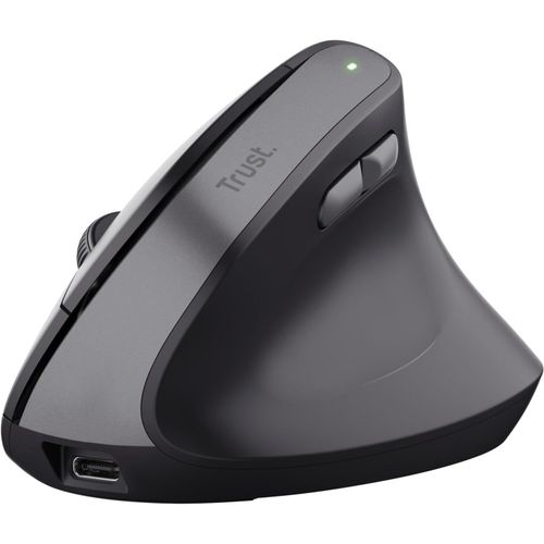 ytseazn-Yuno Souris Ergonomique Sans Fil,Souris Verticale Rechargeable,Récepteur Usb 2,4Ghz,Dpi Réglable(800-2400),Capteur Optique,6 Boutons,70% Plastique Recyclé,Macbook,Ordinateur,Hp-Noir