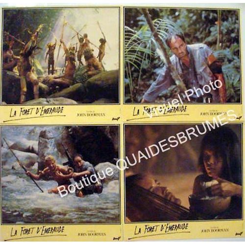 La Forêt D'Émeraude (The Emerald Forest) : Jeu De 8 Photos D'Exploitation Cinématographique - Format 29x30,5 Cm - De John Boorman Avec Powers Boothe, Meg Foster, Charley Boorman, Dira Paes - 1985