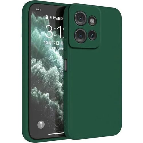 Coque Pour Motorola Moto Edge 50 Neo - Etui Housse Protection Antichoc Silicone Tpu Vert Foncé