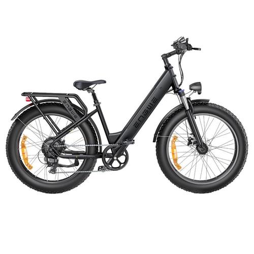 Engwe E26 Step-Thru Vélo Électrique 48v 16ah Batterie 250w Moteur Shimano 7 Vitesses 140 Km Portée Maximale 25 Km/H Vitesse Maximale 26x4,0 Pouces Frein À Disque Hydraulique Fat Tire - Galaxy Grey