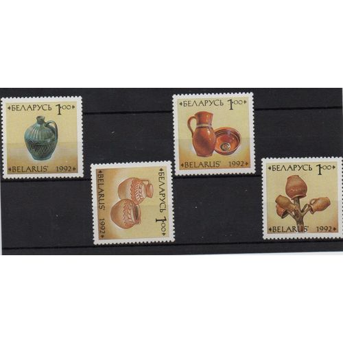Biélorussie Timbres Artisanat 1992