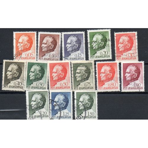 Yougoslavie Timbres Maréchal Tito