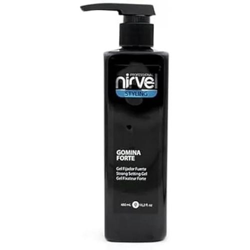 Gel Coiffant - Nirvel - 480 Ml - Fort - Sans Parabène - Pour Tous Types De Cheveux 