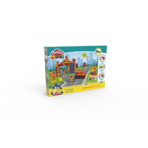 Play-Doh Blocks Play-Doh Blocks - Coffret Pompier - 64 Pcs