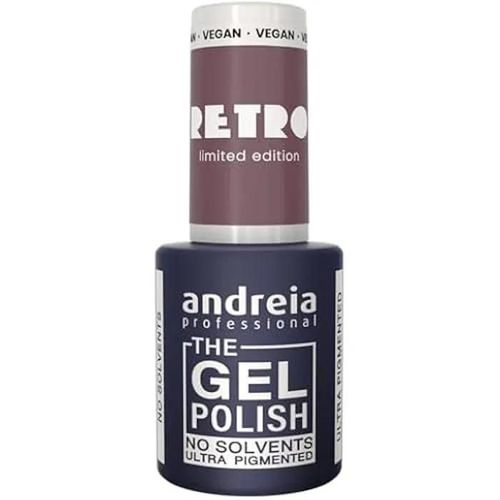 Vernis À Ongle - Andreia - The Gel Polish - Gel Sans Solvant - Couleur Rt6 - Collection Limitée Retro Multicolore