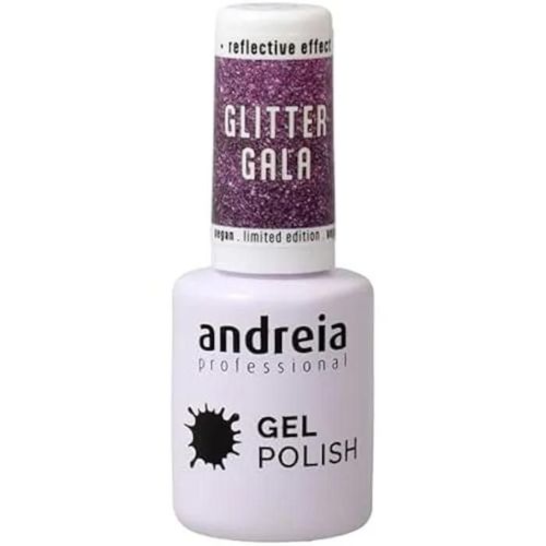 Vernis À Ongles Gel Semi-Permanent - Andreia - Glitter Gala - Couleur Gg4 - Tenue 4 Semaines - Lampe Uv/Led Multicolore