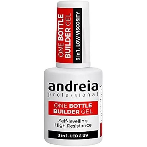 Gel Construction Ongles - Andreia - Gel Triphasique Uv & Led 3-En-1 - Renforce L'ongle - Vegan - 14ml Multicolore