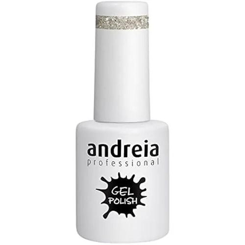 Vernis À Ongles Gel Semi-Permanent - Andreia - Couleur 254 - Brillance Argent - 10 Ml - Tenue 4 Semaines Multicolore