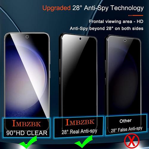 IMBZBK [4+4 PIÈCES] Protection Verre Trempé pour Samsung Galaxy