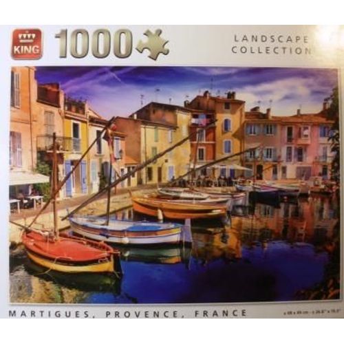 Puzzle 1000 Pièces "King"- Collection: Landscape / N° 55949 - Martigues, Provence