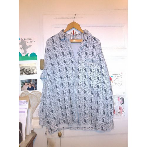 Chemise Crème Motifs Gris L Rusty.