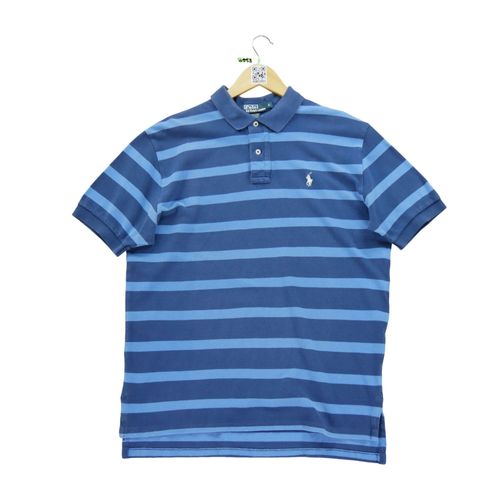 Reconditionné - Polo Manches Courtes Homme Bleu - Taille L - Homme - Bleu