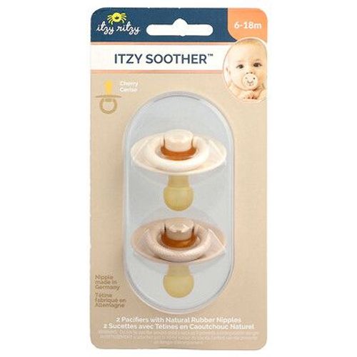 Itzy Ritzy, Itzy Soher¿, Sucettes Avec Tétines En Caoutchouc Naturel, 6-18 Mois, Noix De Coco Et Toast, 2 Sucettes