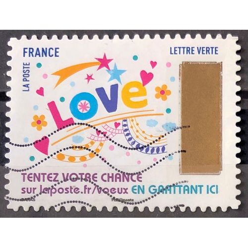 Voeux 2017 (Horizontaux) - Love (Très Joli N° 1498) Obl - France Année 2017 - Brn83 - N33454