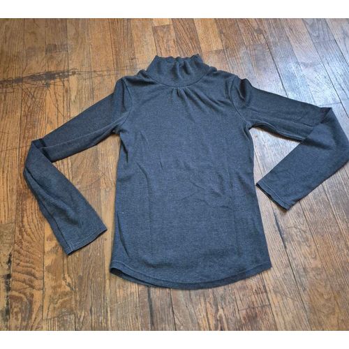 Sous Pull Col Montant Fille Gris Okaidi Taille 12 Ans