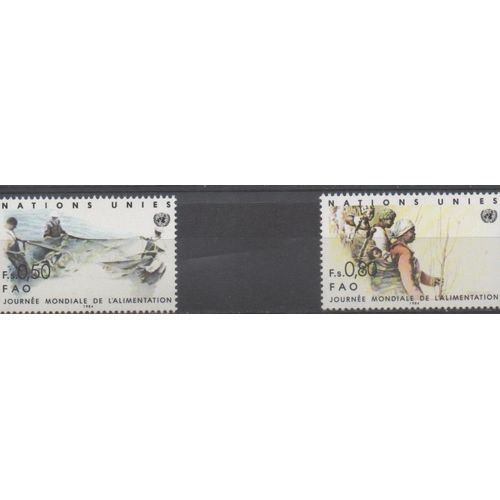 Nations Unies Timbres Journée Mondiale De L'Alimentation 1984