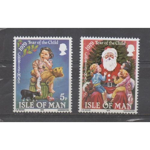 Ile De Man Timbres Noël 1978 , Année Internationale De L'Enfance