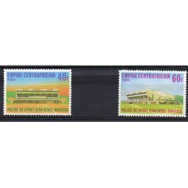 Centrafrique ( Empire ) Timbres Palais Des Sports Bokassa