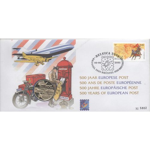 Belgique Timbre La Poste Européenne 2001
