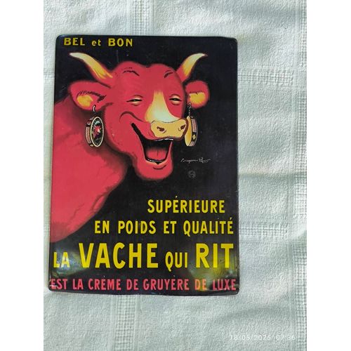 Carte Metalique Vache Qui Rit