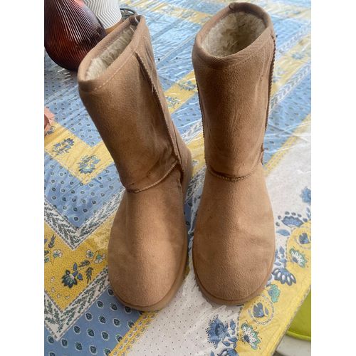 Botte Beige Fourrée Femme 40