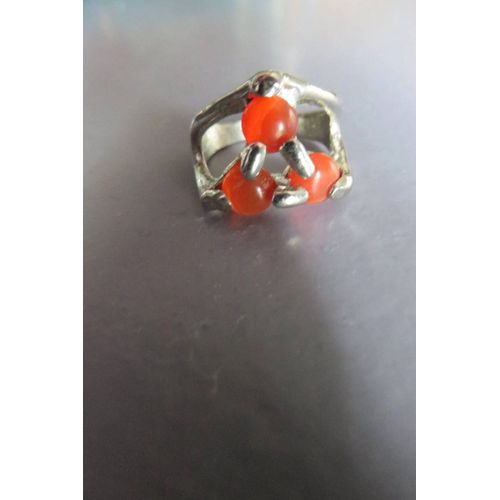 Bague Acier 3 Pierres De Différentes Couleurs/298 À 305