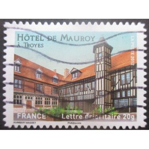 France Autoadhésif N°723 Hotel A Troyes Oblitéré