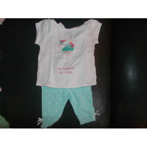 Ensemble Bébé Fille Legging &#43 Haut &#34tape À L&#39oeil&#34 Taille 1 Mois Idée Cadeau