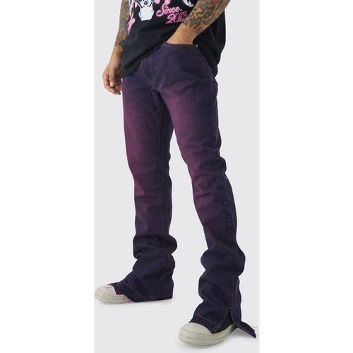 Jean Flare Rigide À Volants Étagés Homme - Rose - 36r, Rose