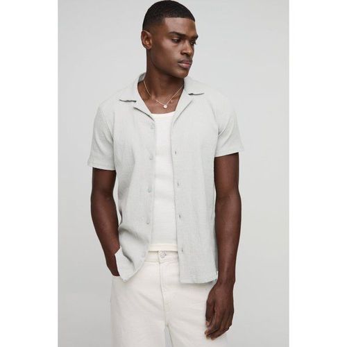 Chemise Slim En Tissu Crêpe Homme - Vert - Xl, Vert