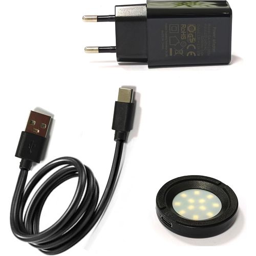 Shiba-Lampe De Charge Rapide À Led Chargeur Intelligent De Montre Solaire Avec Port Usb & Adaptateur Secteur[1438]