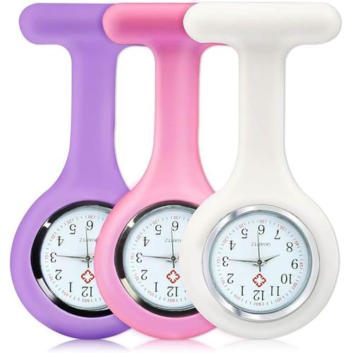 Shiba-Lot De 3 Montres Gousset Pour Infirmières, Contrôle Des Infections, Infirmières, Médecins, Ambulanciers Médicaux, Montres Go[2