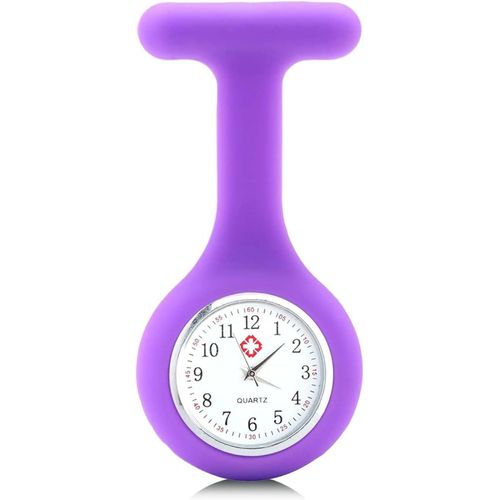 Shiba-Montre D'infirmière En Silicone Avec Broche - Montre D'infirmière - Broche - Pour Infirmière, Médecin, Ambulancier[2147]