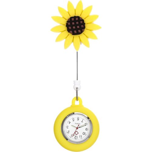 Shiba-Montre Rétractable Avec Aiguille Des Secondes Pour Infirmières - Clip À Suspendre - - Montre De Poche Numérique - Pour Étudi[1