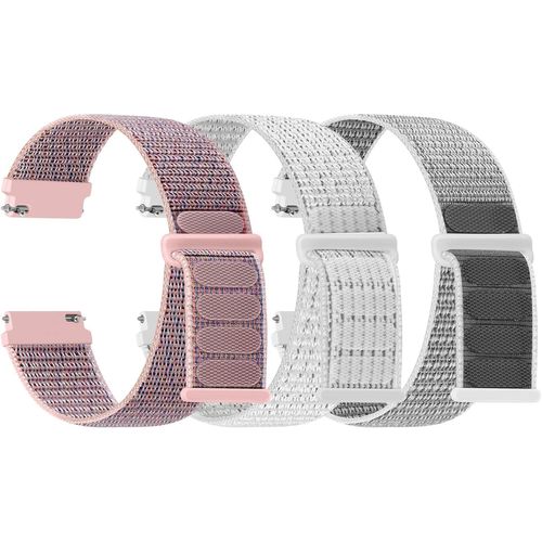 Shiba-Lot De 3 Bracelets De Montre En Nylon - 16 Mm, 18 Mm, 20 Mm, 22 Mm - Fermeture Rapide - Tissu Respirant - Bracelet De Rechan[1