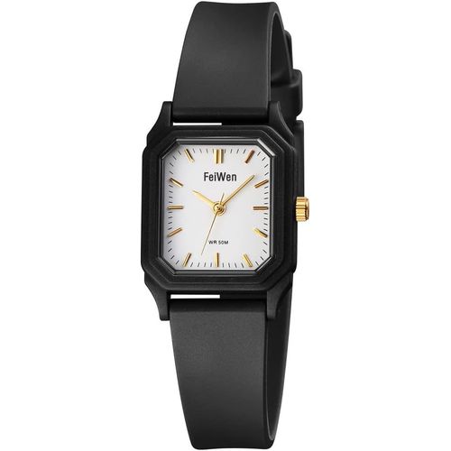 Shiba-Femme Simple Analogique Quartz Montres De Garçon Et Fille Étanche Plastique De La Lunette Et Caoutchouc Ruban Montre Bracele[7