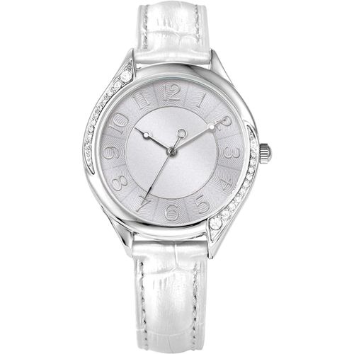 Shiba-Montre Femme Or Rose Gros Cadran Avec Diamant Cristal Blanc Cuir À La Mode[9]