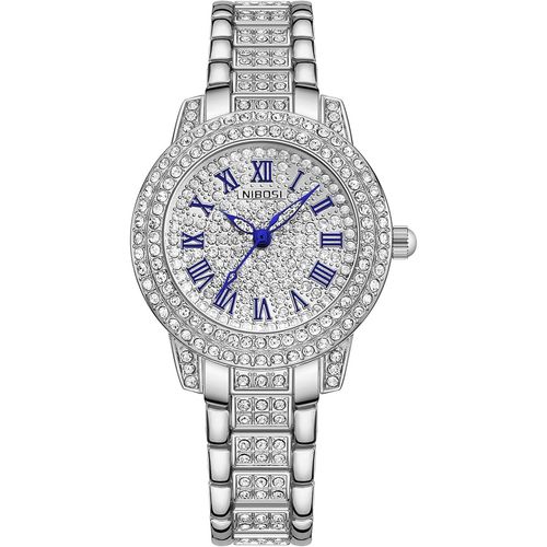 Shiba-Montre Analogique À Quartz Pour Femme - Cadran Or Rose - Diamant - Élégante Montre Étanche Pour Fille[1883]