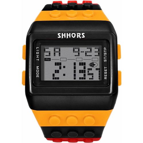 Shiba-Unisexe Arc-En-Ciel De Digital Montre Bracelet[752]
