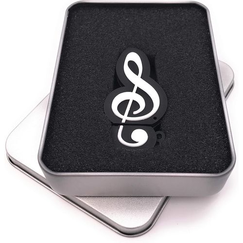 SHIBA-Clef in Black Note Musique Clé USB dans Une boîte Cadeau 8 Go USB 3.0[1606]